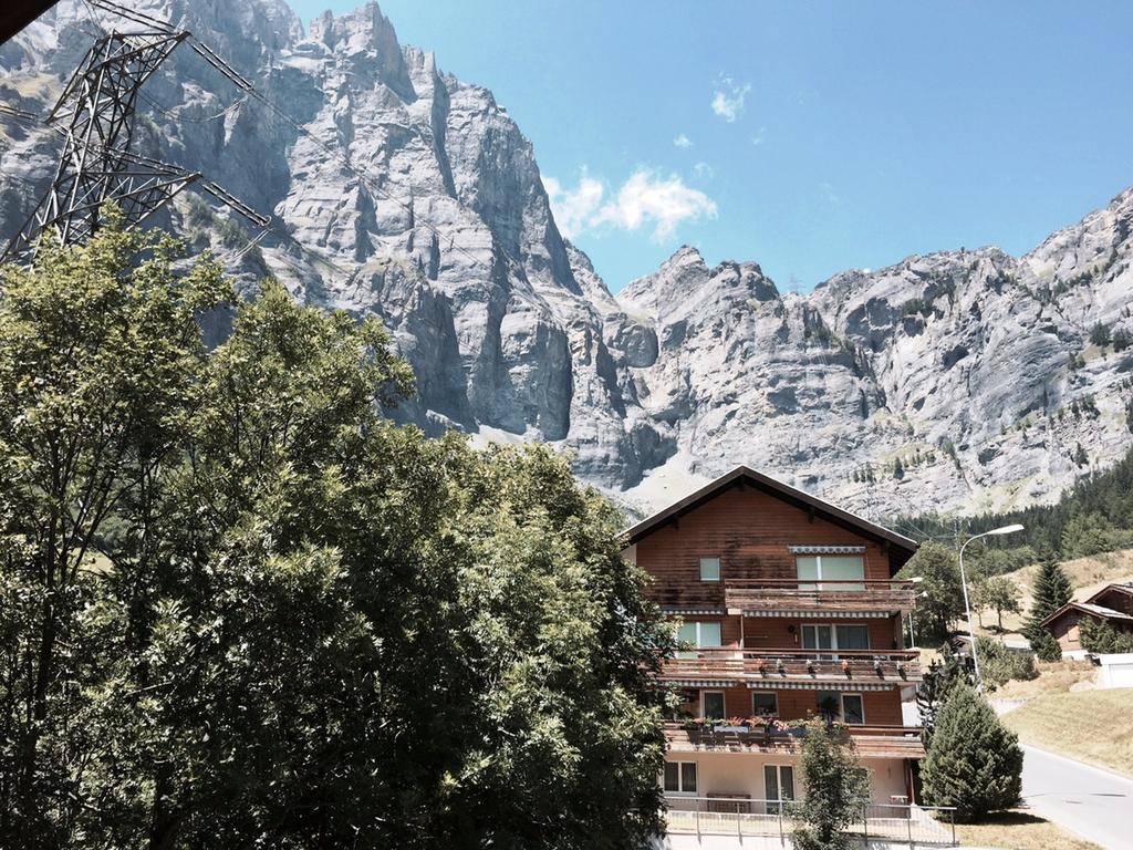 Haus Valesia Appartement Leukerbad Buitenkant foto
