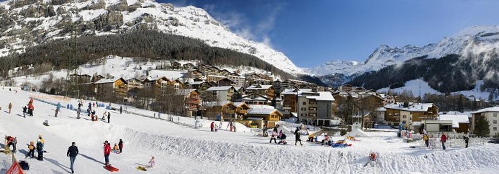 Haus Valesia Appartement Leukerbad Buitenkant foto